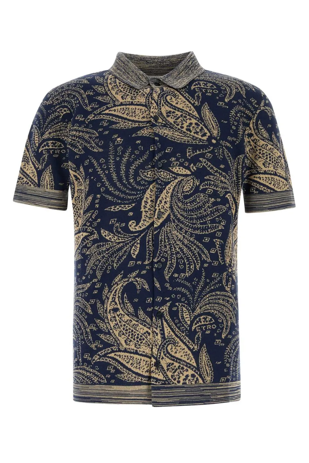 Etro Paisley-Jacquard Short Sleeved Shirt