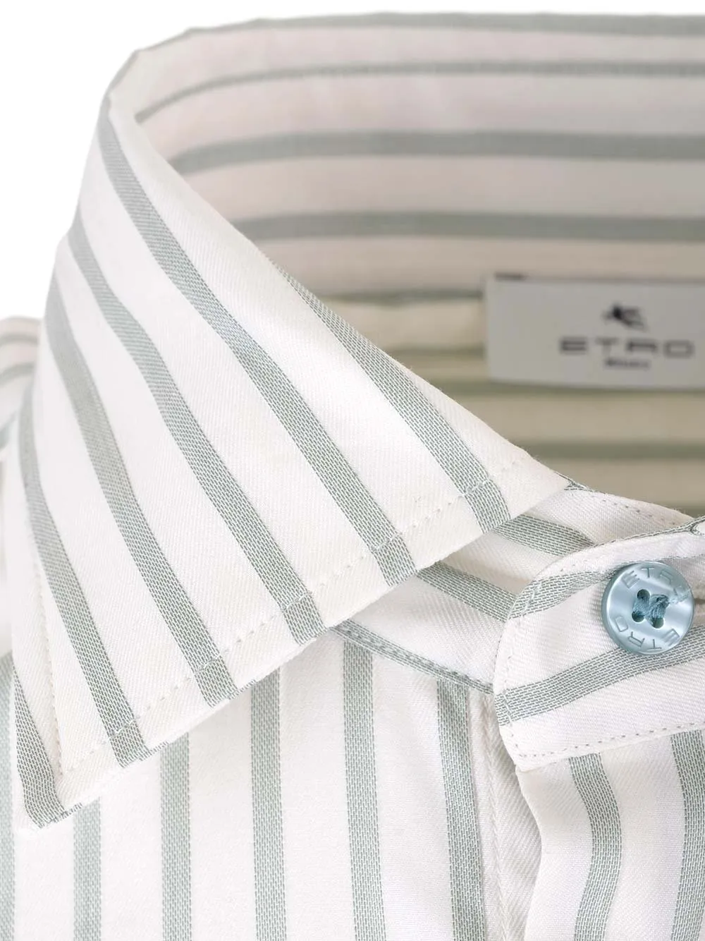 Etro Pegaso Embroidered Striped Shirt
