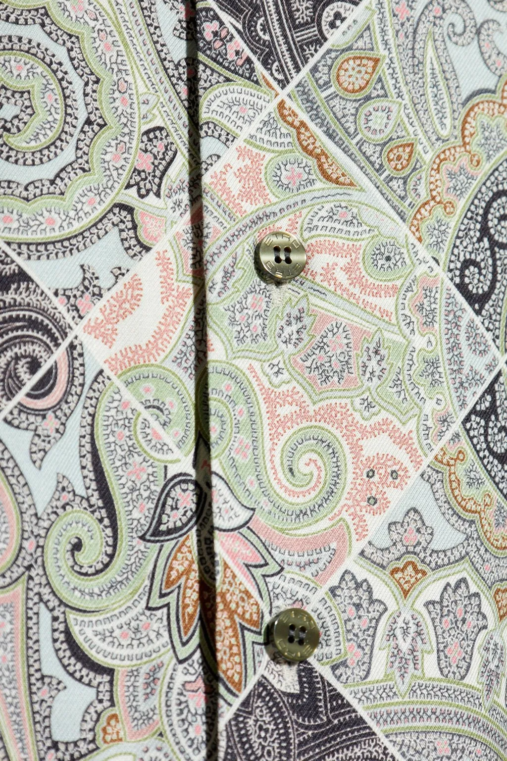 Etro Abstract Printed Straight Hem Shirt
