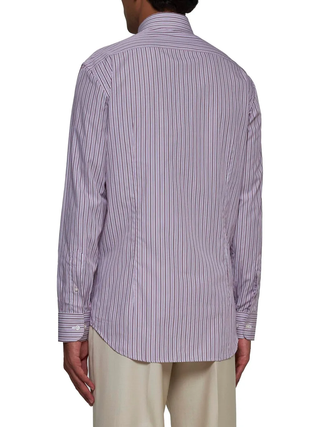 Etro Logo Embroidered Striped Shirt