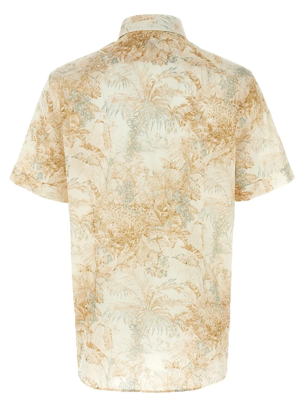Etro Floral Printed Curved Hem Shirt