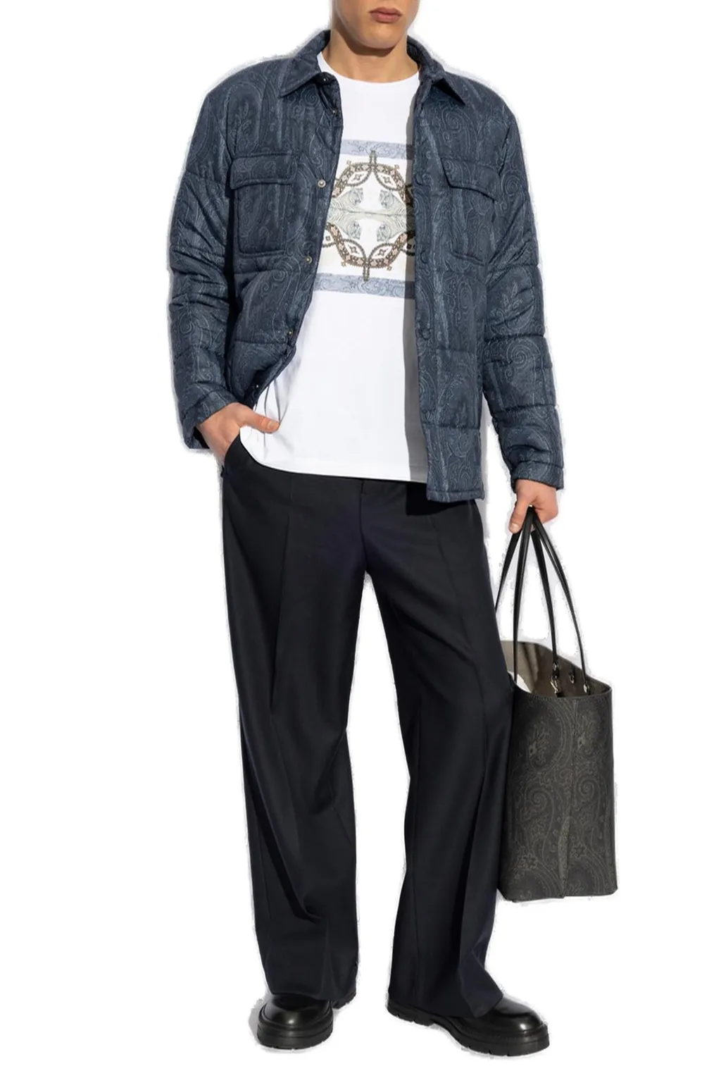 Etro Grosgrain Quilted Overshirt
