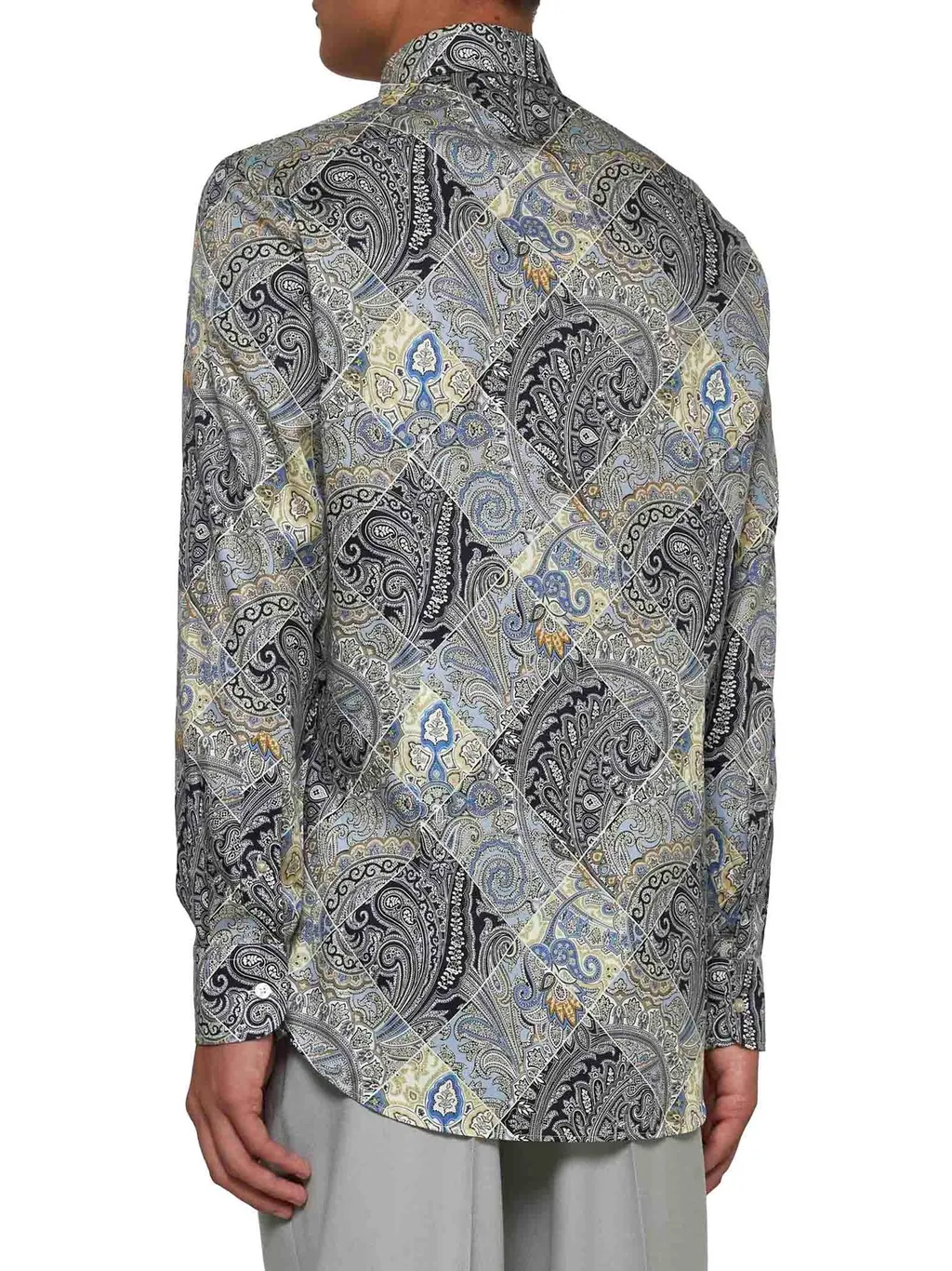 Etro Paisley-Printed Curved Hem Shirt