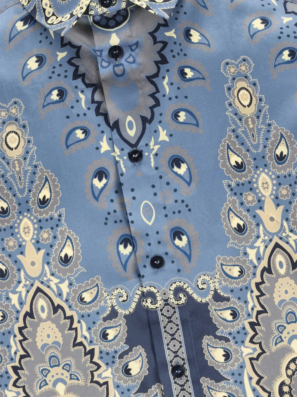 Etro Floral Printed Short Sleeved Shirt