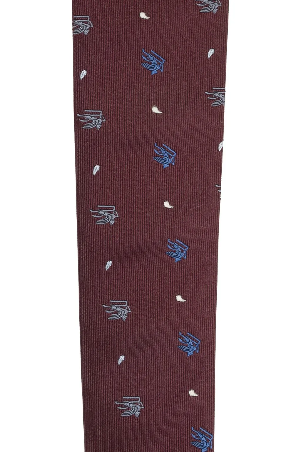 Etro Logo Embroidered Pointed-Tip Tie