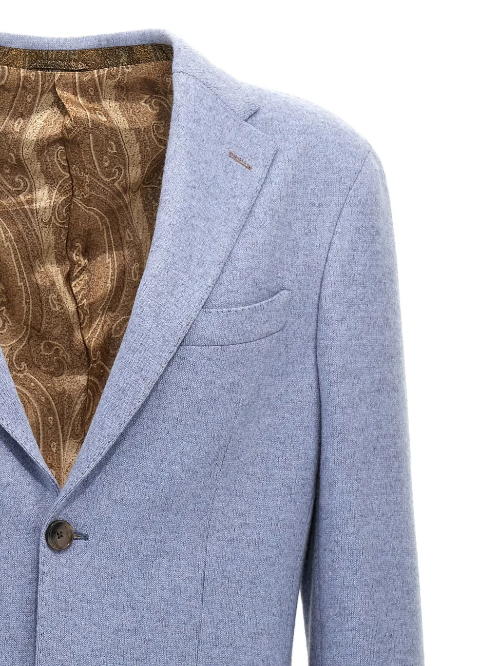 Etro Logo Patch Single-Breasted Blazer