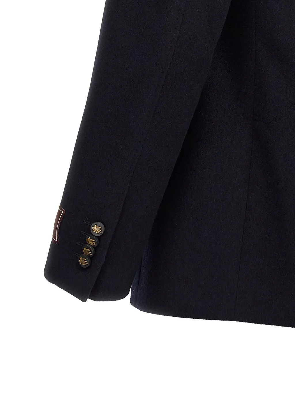 Etro Logo Patch Double-Breasted Blazer