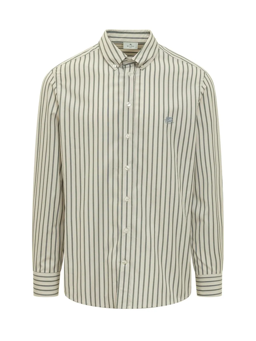 Etro Pegaso Embroidered Long-Sleeved Shirt
