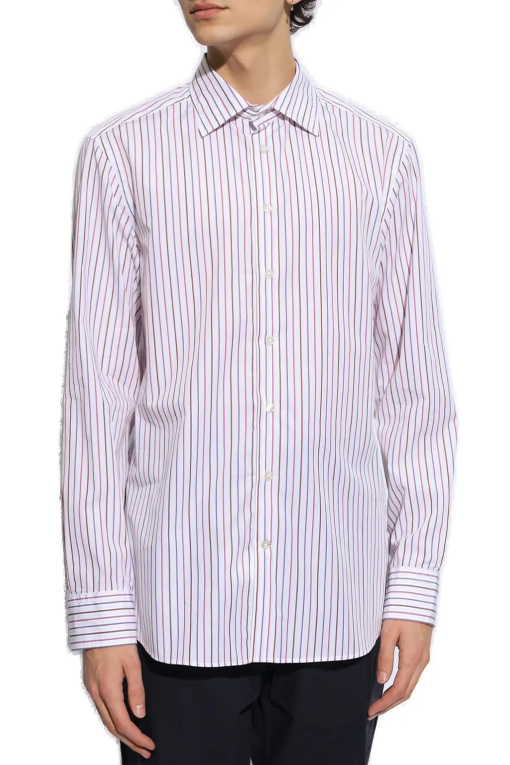 Etro Pinstripe Long-Sleeved Shirt