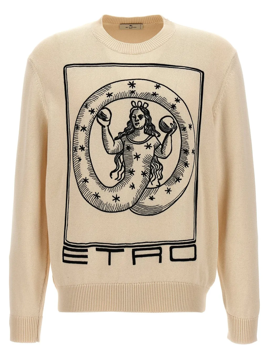 Etro Motif-Embroidered Knit Jumper