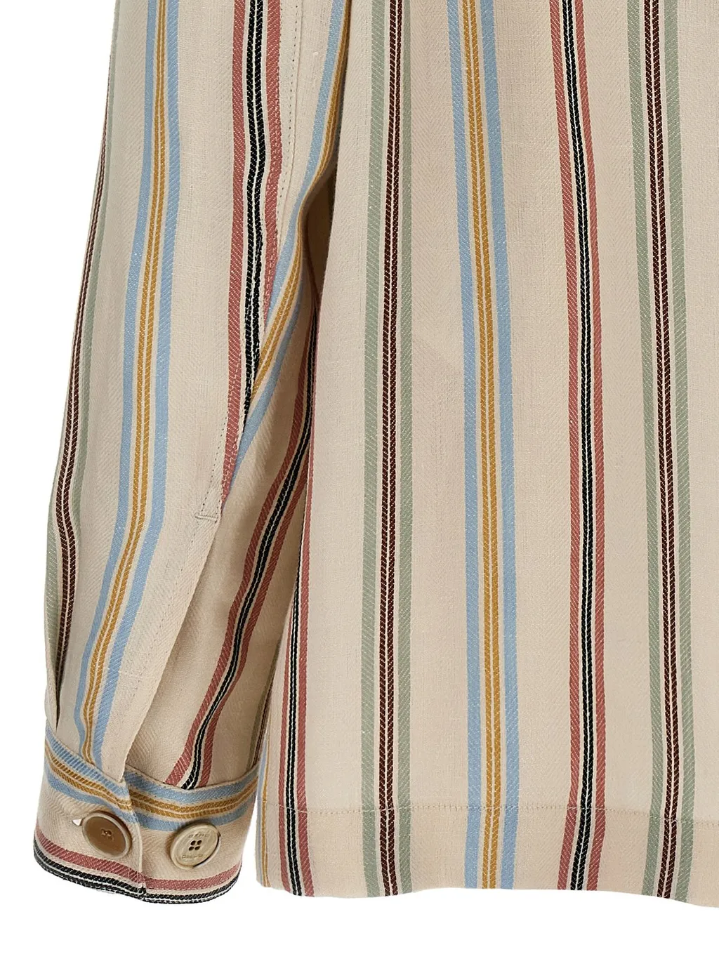 Etro Striped Buttoned Overshirt