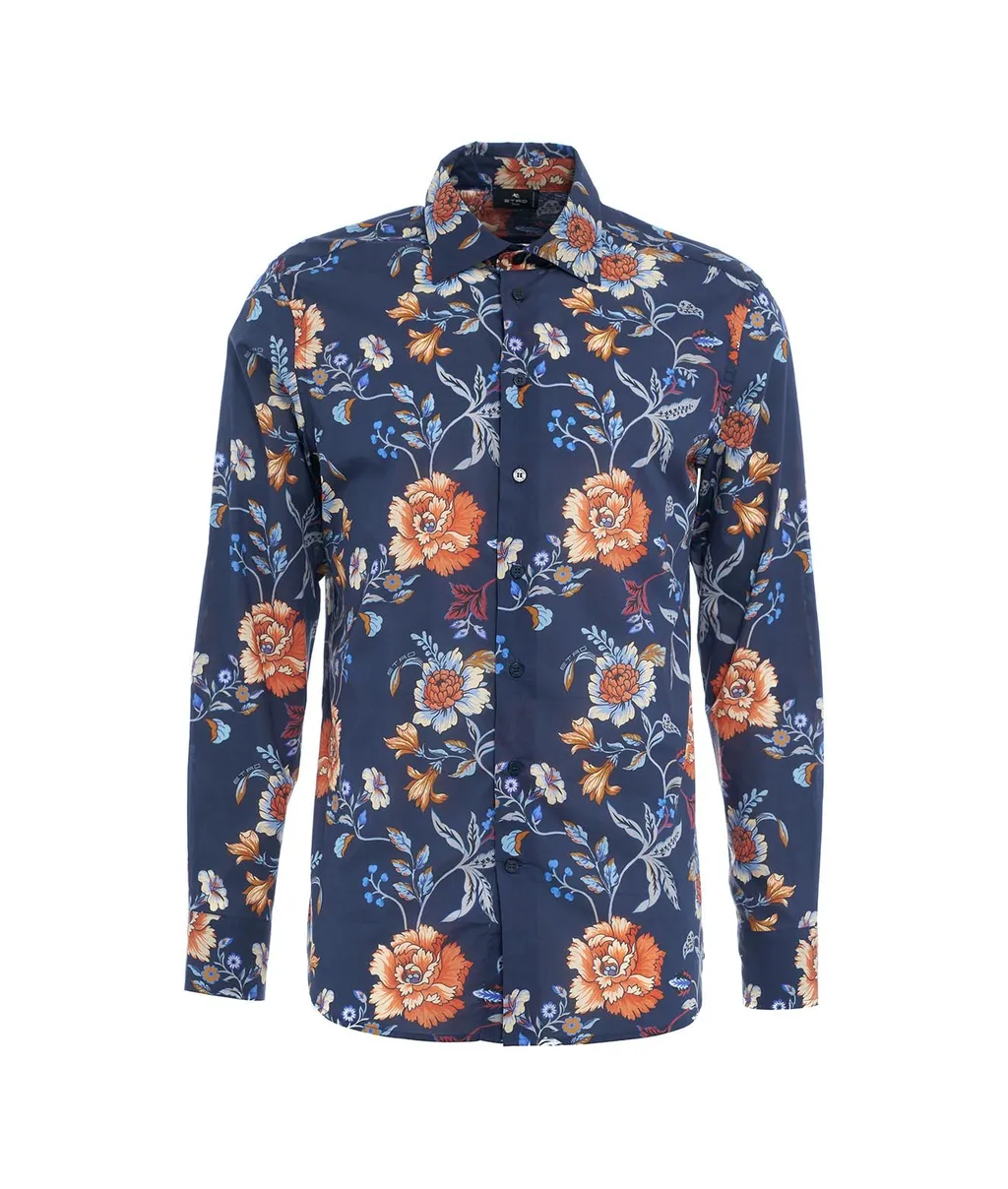 Etro Floral-Printed Button-Up Shirt