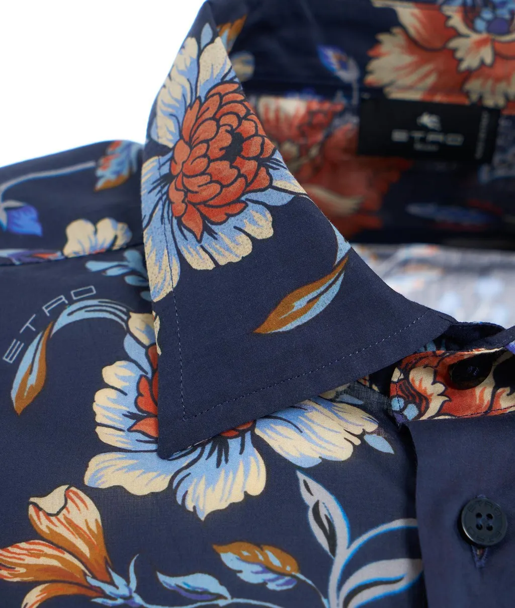 Etro Floral-Printed Button-Up Shirt