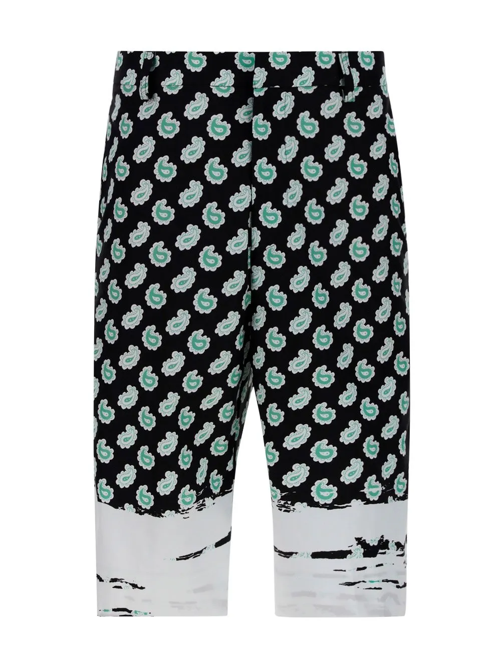 Etro Paisley-Print Knee-Length Bermuda Shorts