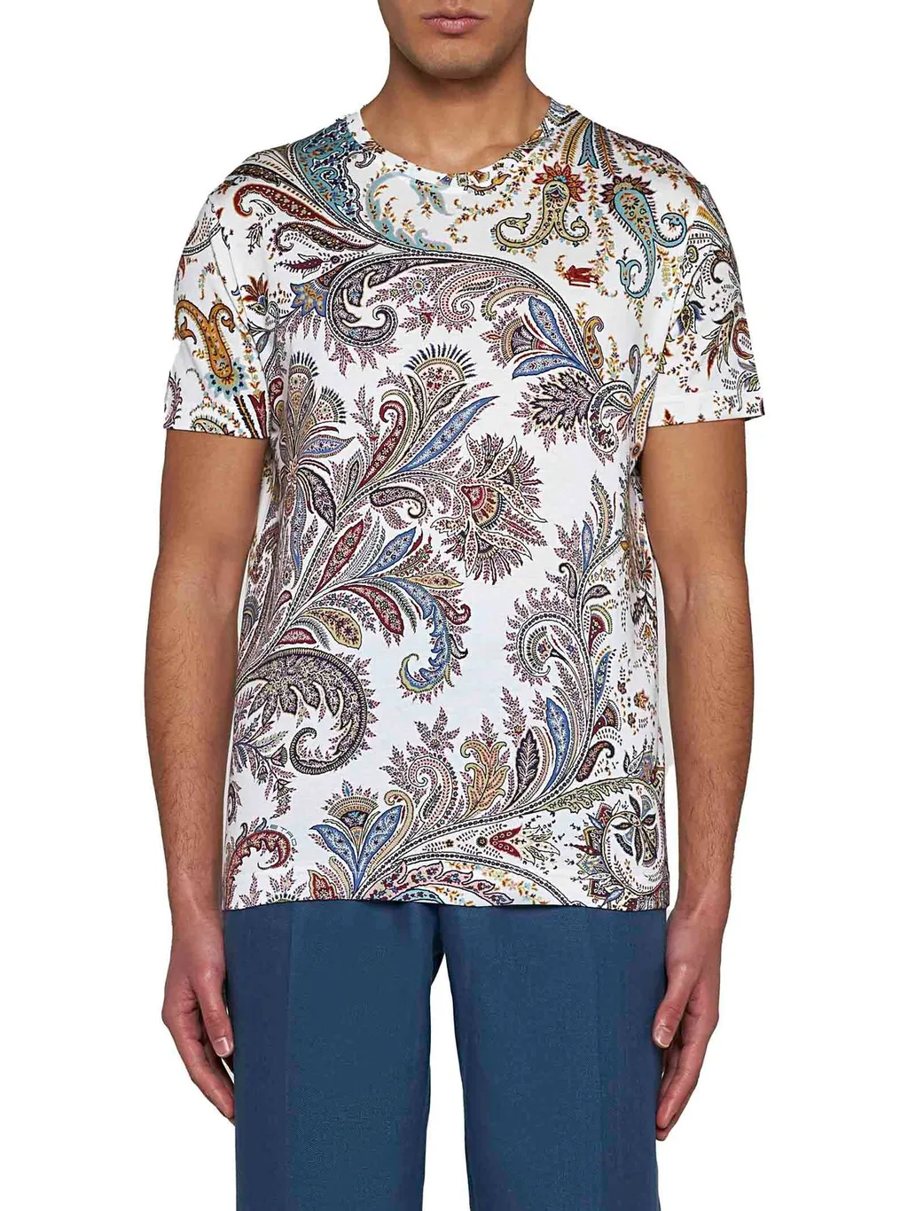 Etro Paisley Printed Crewneck T-Shirt