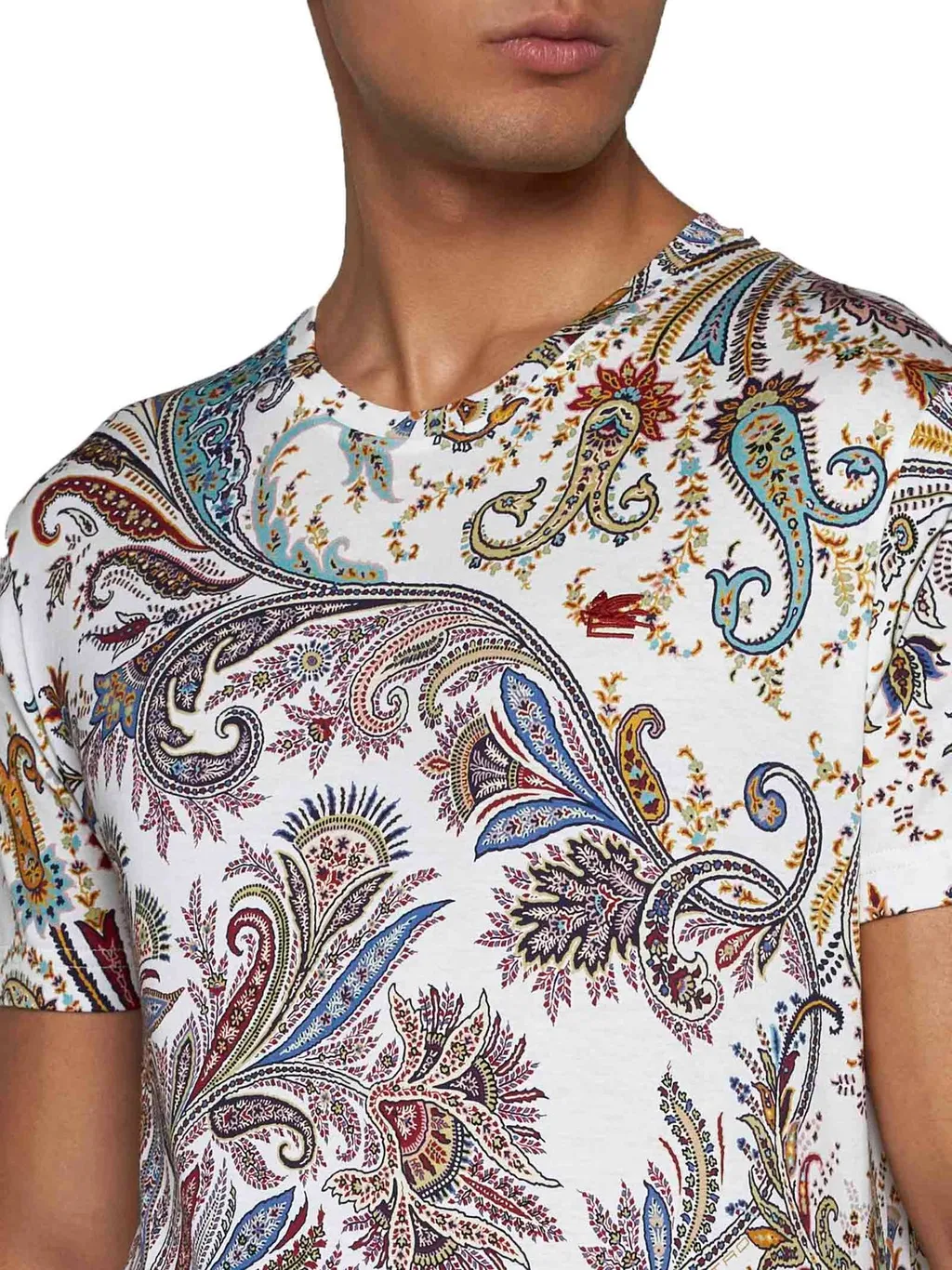 Etro Paisley Printed Crewneck T-Shirt