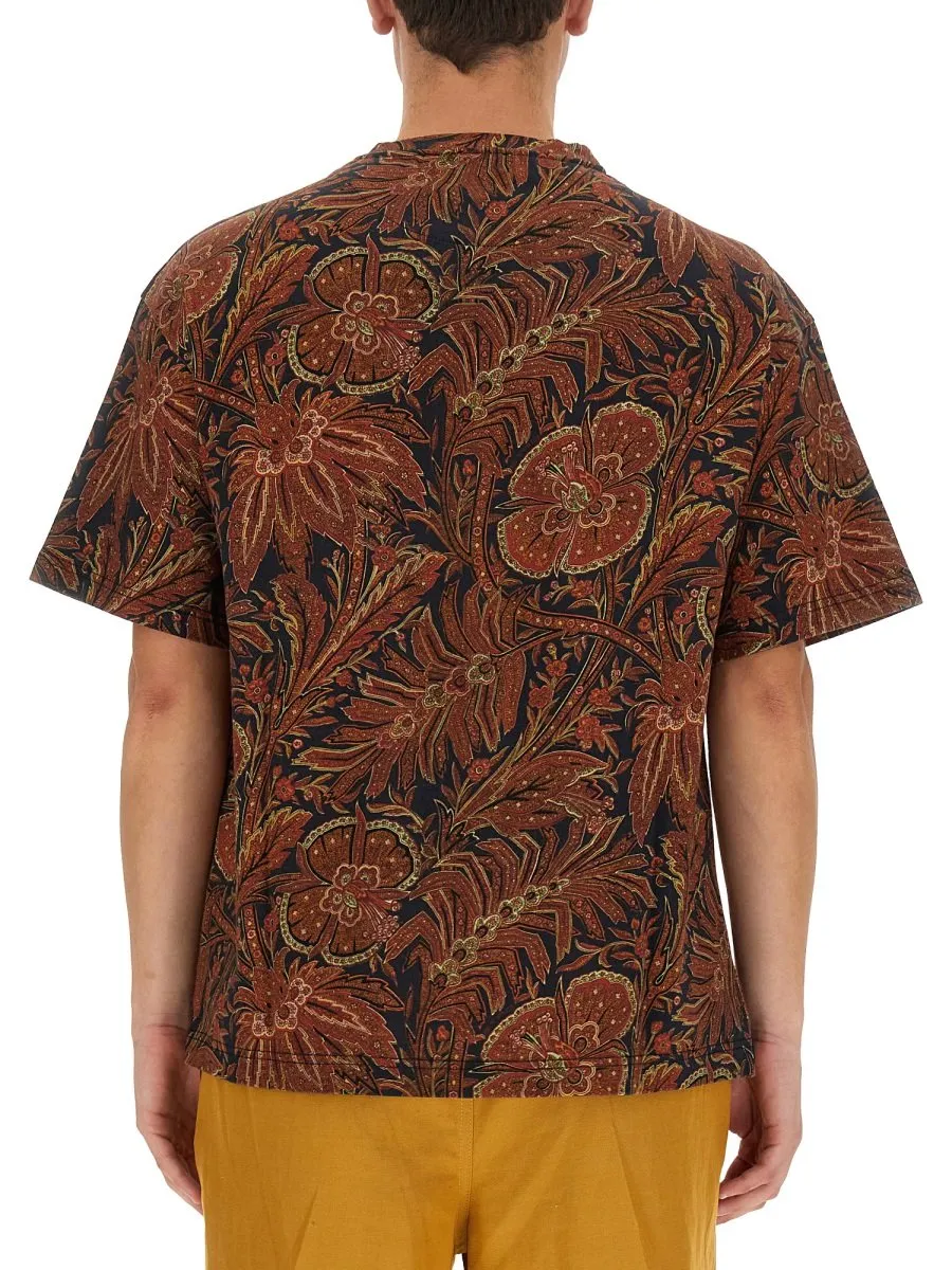 Etro Floral Print Crewneck T-Shirt
