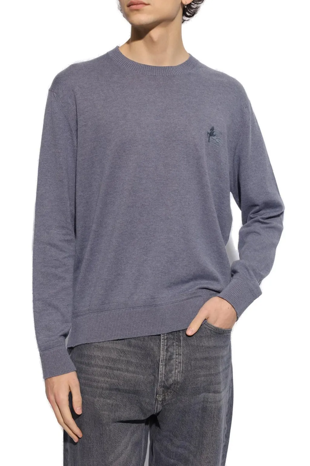Etro Pegaso Embroidered Knit Jumper