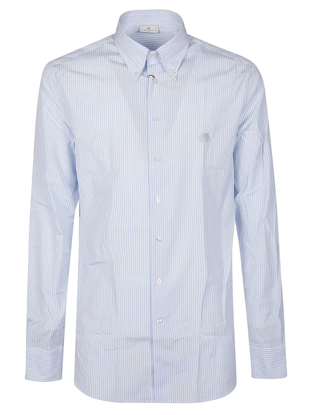 Etro Pegaso Embroidered Striped Shirt