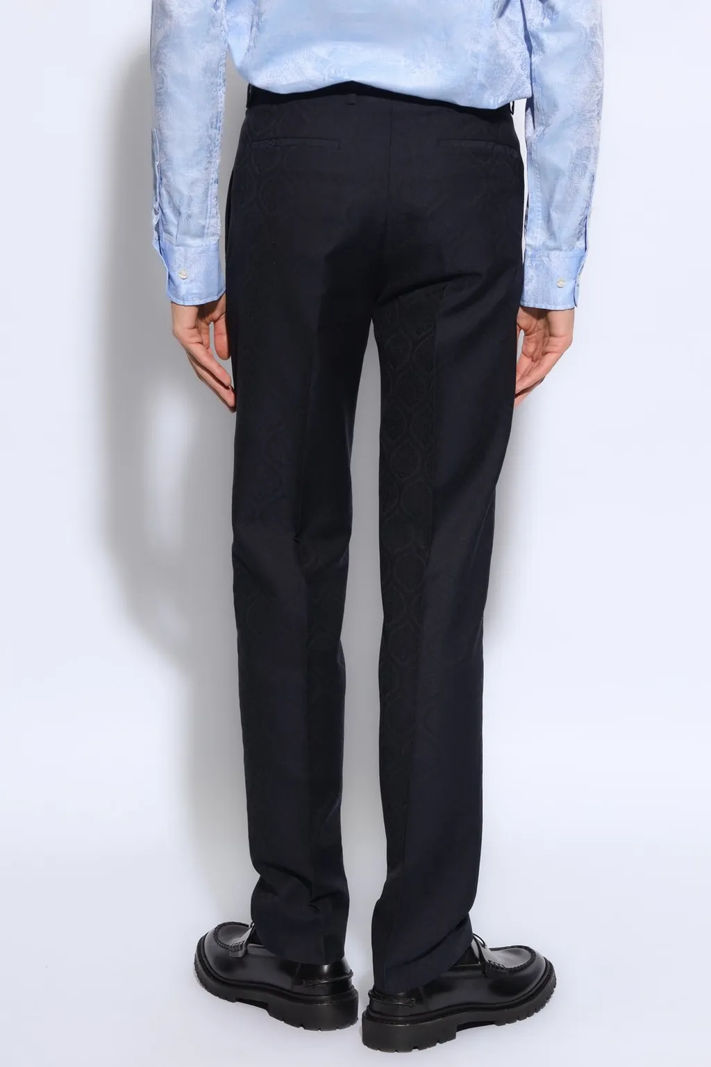 Etro Patterned Pleat Front Trousers
