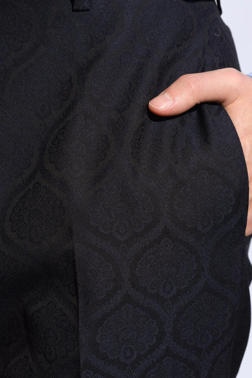 Etro Patterned Pleat Front Trousers