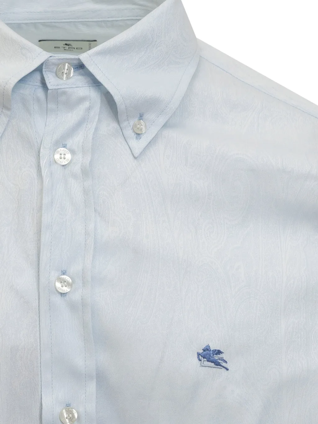 Etro Logo Embroidered Buttond Shirt