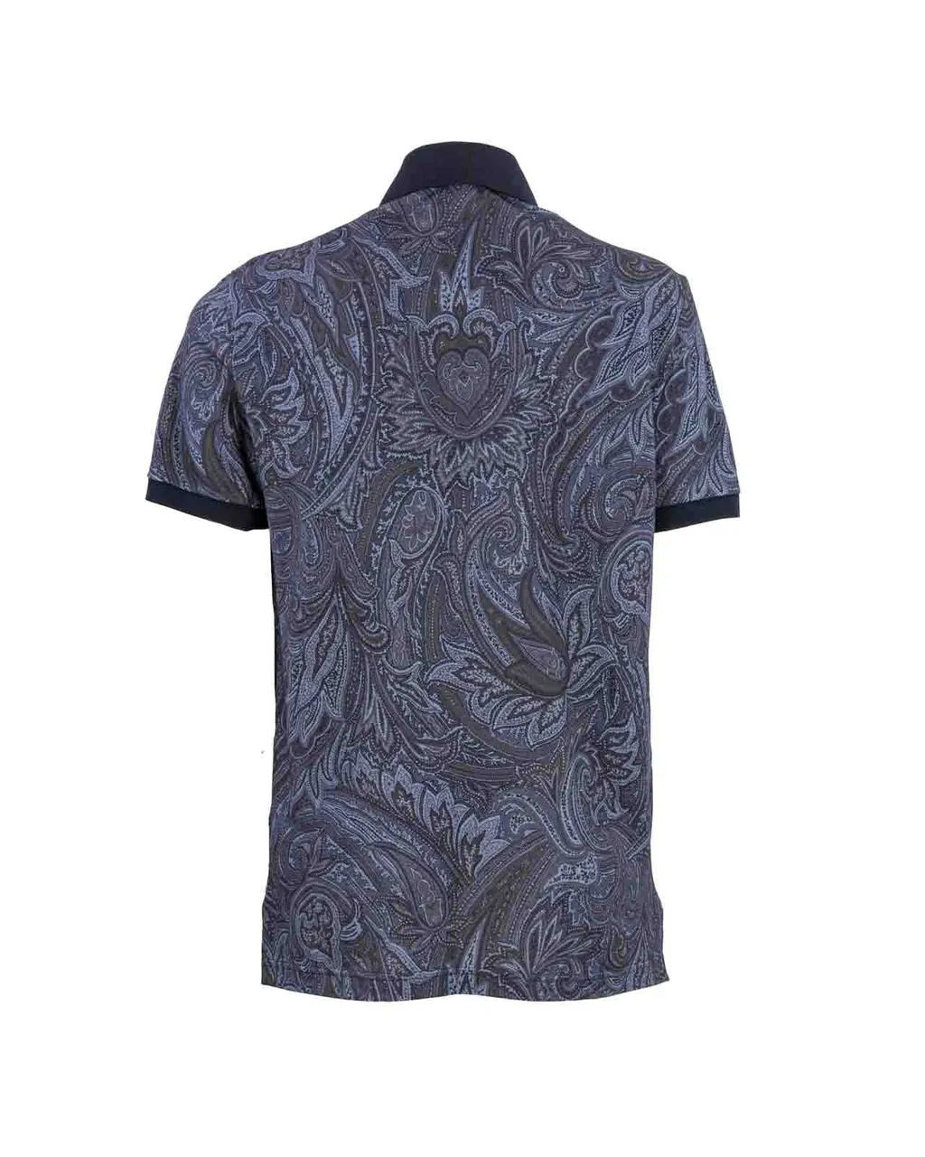 Etro Paisley-Printed Short-Sleeved Polo Shirt