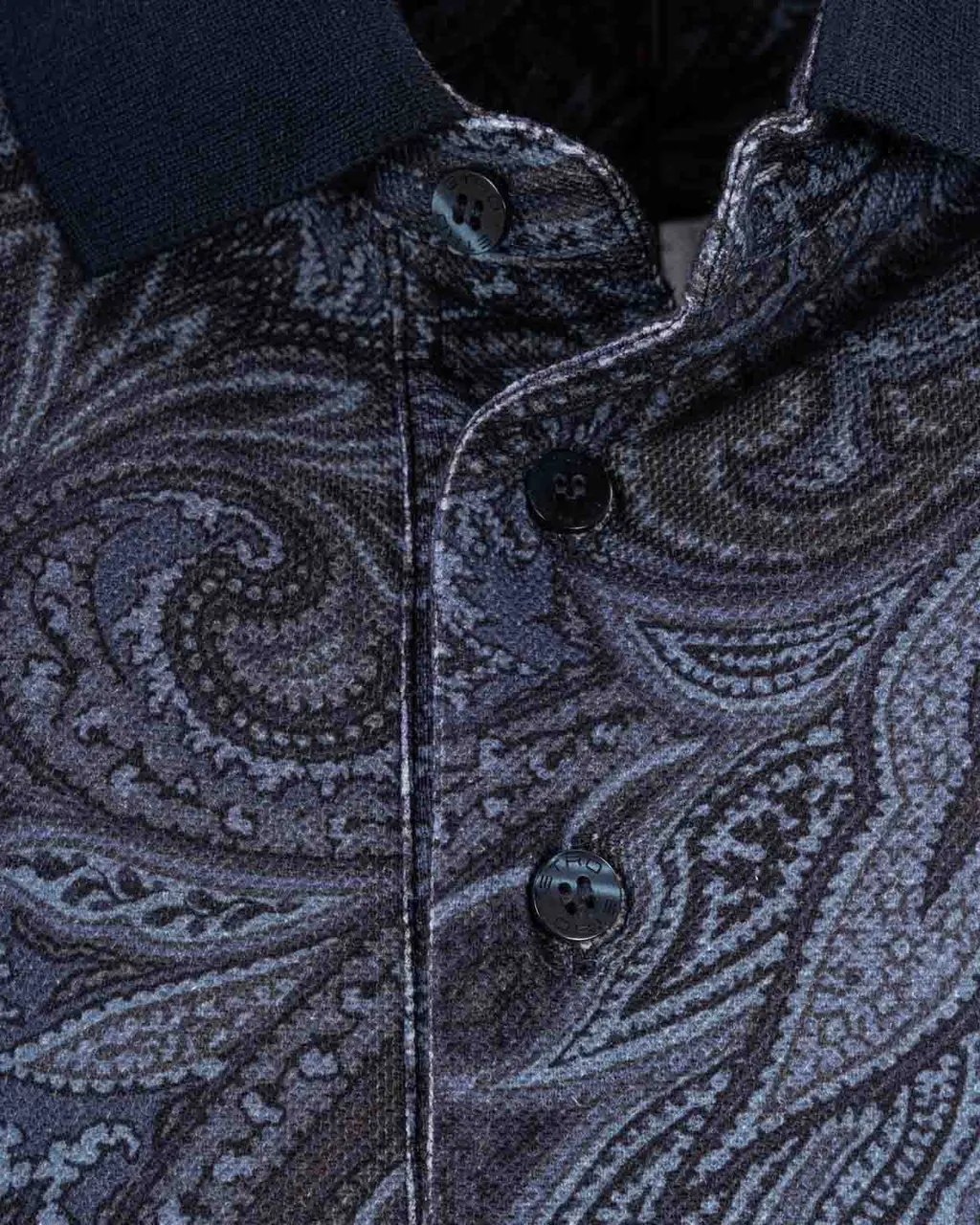 Etro Paisley-Printed Short-Sleeved Polo Shirt