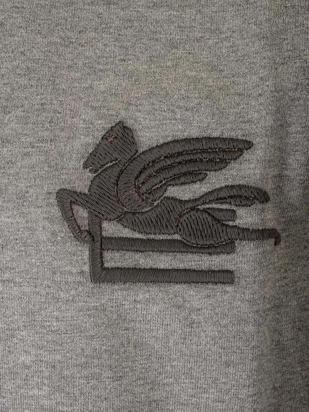Etro Logo Embroidered Crewneck T-Shirt