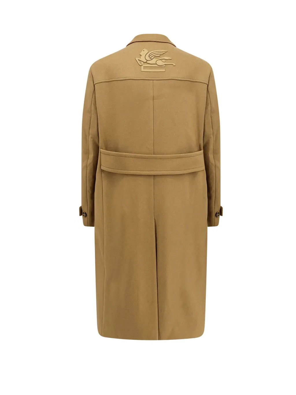 Etro Single Breasted Pegaso Detailed Coat