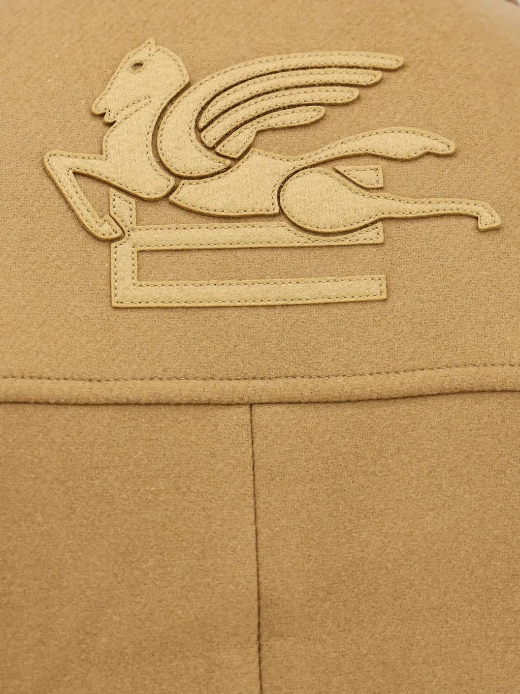 Etro Single Breasted Pegaso Detailed Coat