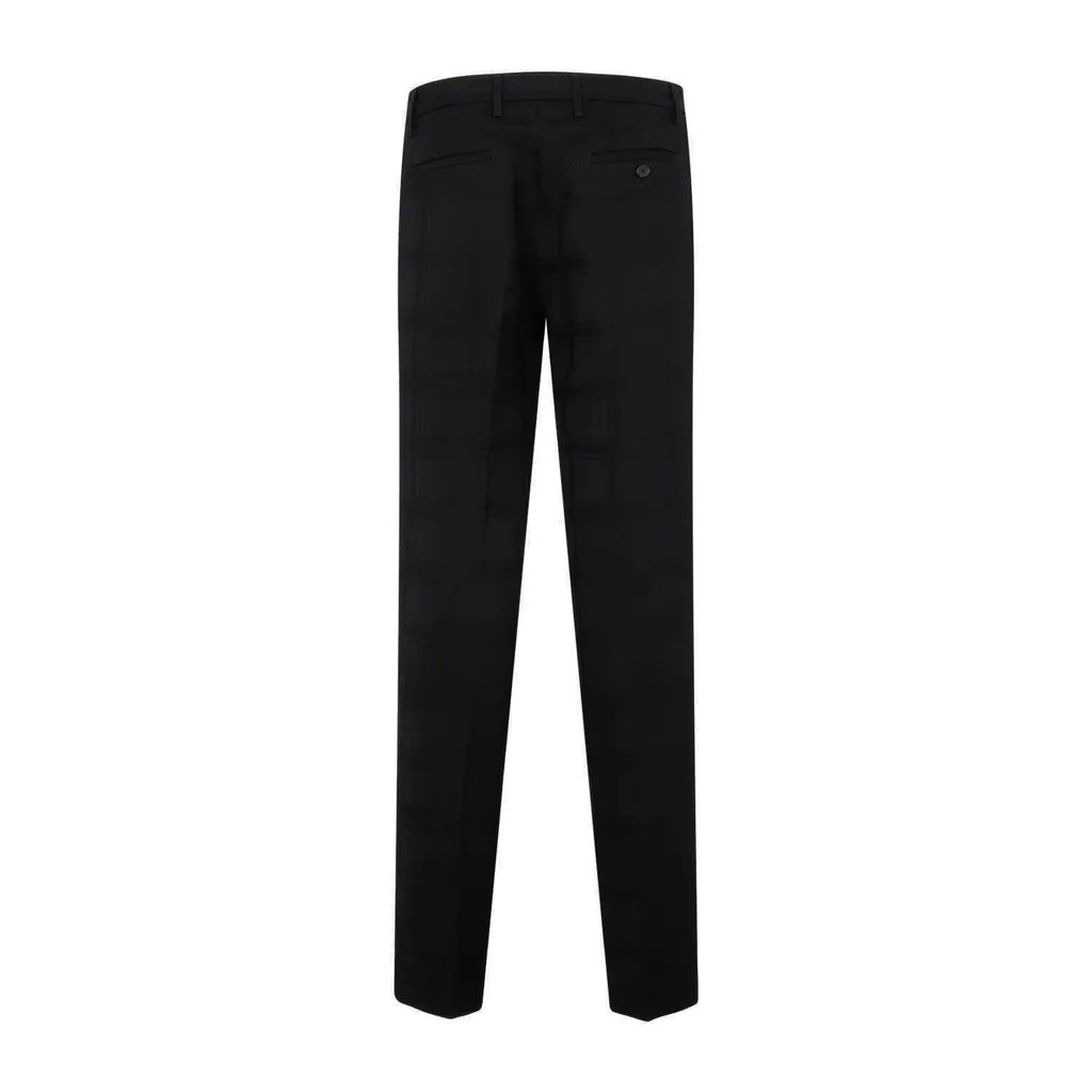 Etro Checked Straight Leg Trousers