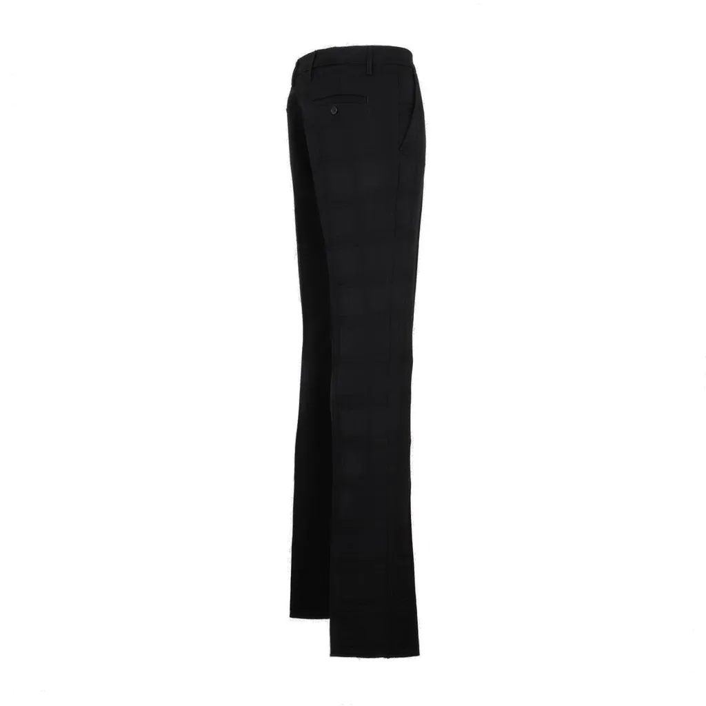 Etro Checked Straight Leg Trousers
