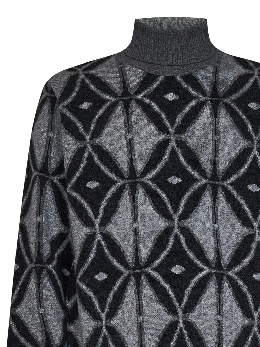 Etro Pattern Intarsia Roll-Neck Knitted Jumper
