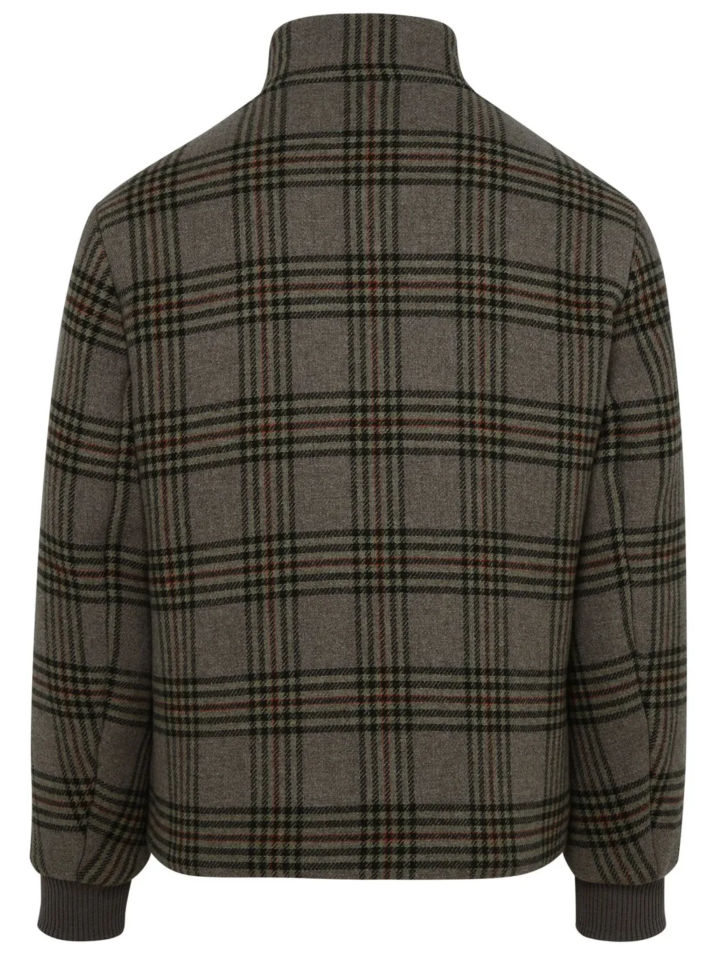 Etro Logo Embroidered Checked Zipped Jacket