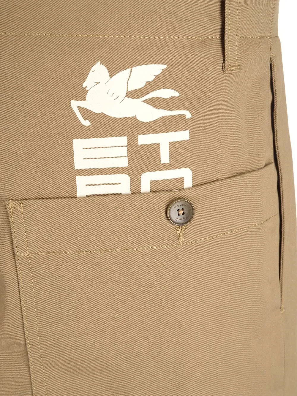 Etro Logo Printed Tapered Pants