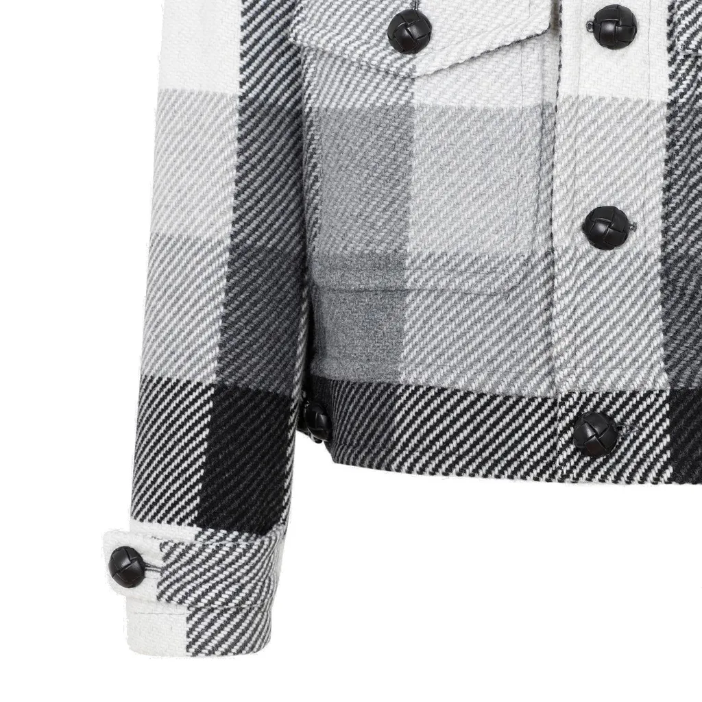 Etro Check-Patterned Button Up Jacket