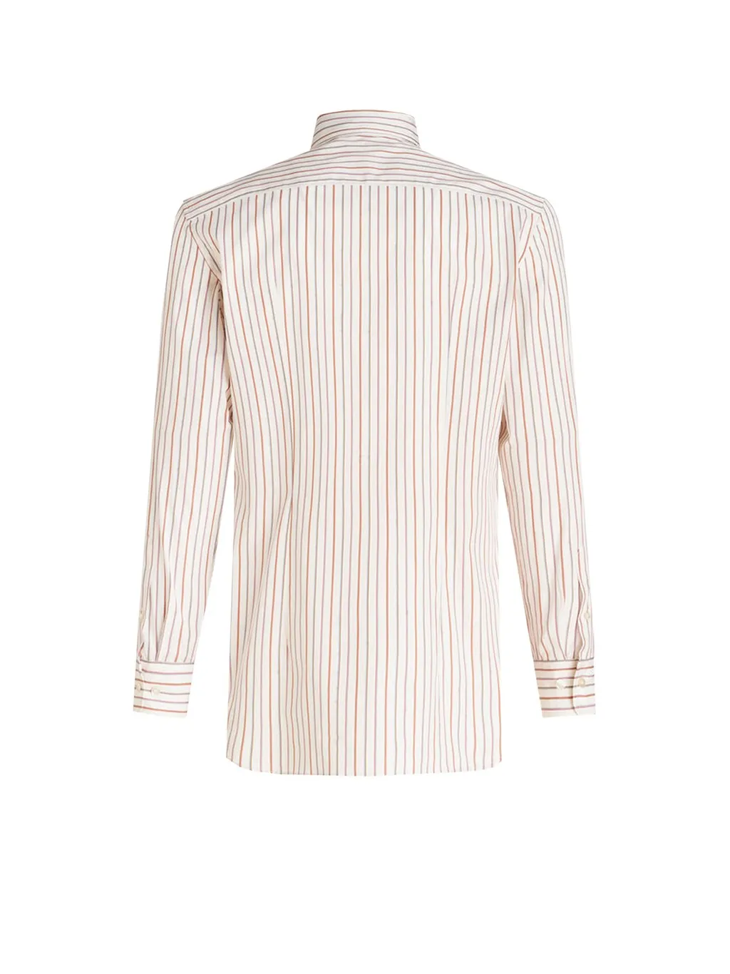 Etro Logo Embroidered Striped Long-Sleeved Shirt
