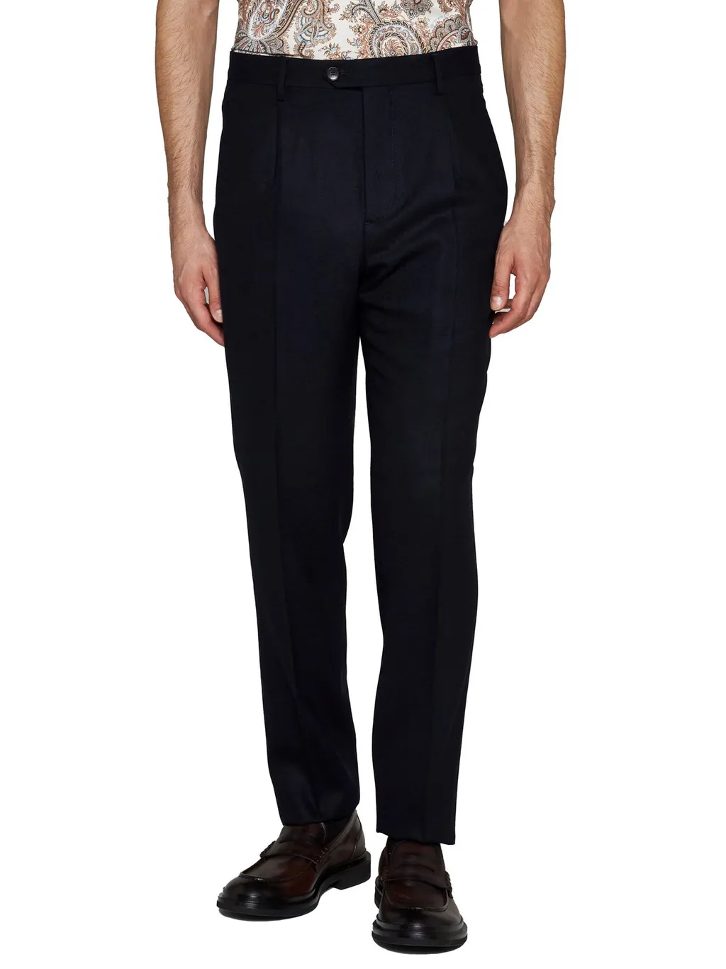 Etro Box-Pleated Tailored Chinos