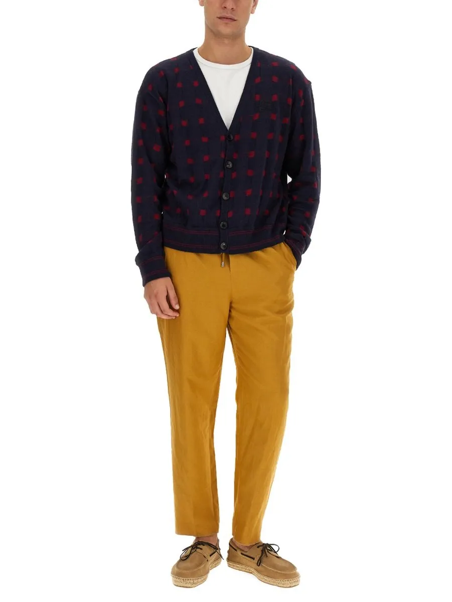 Etro V-Neck Button-Up Cardigan
