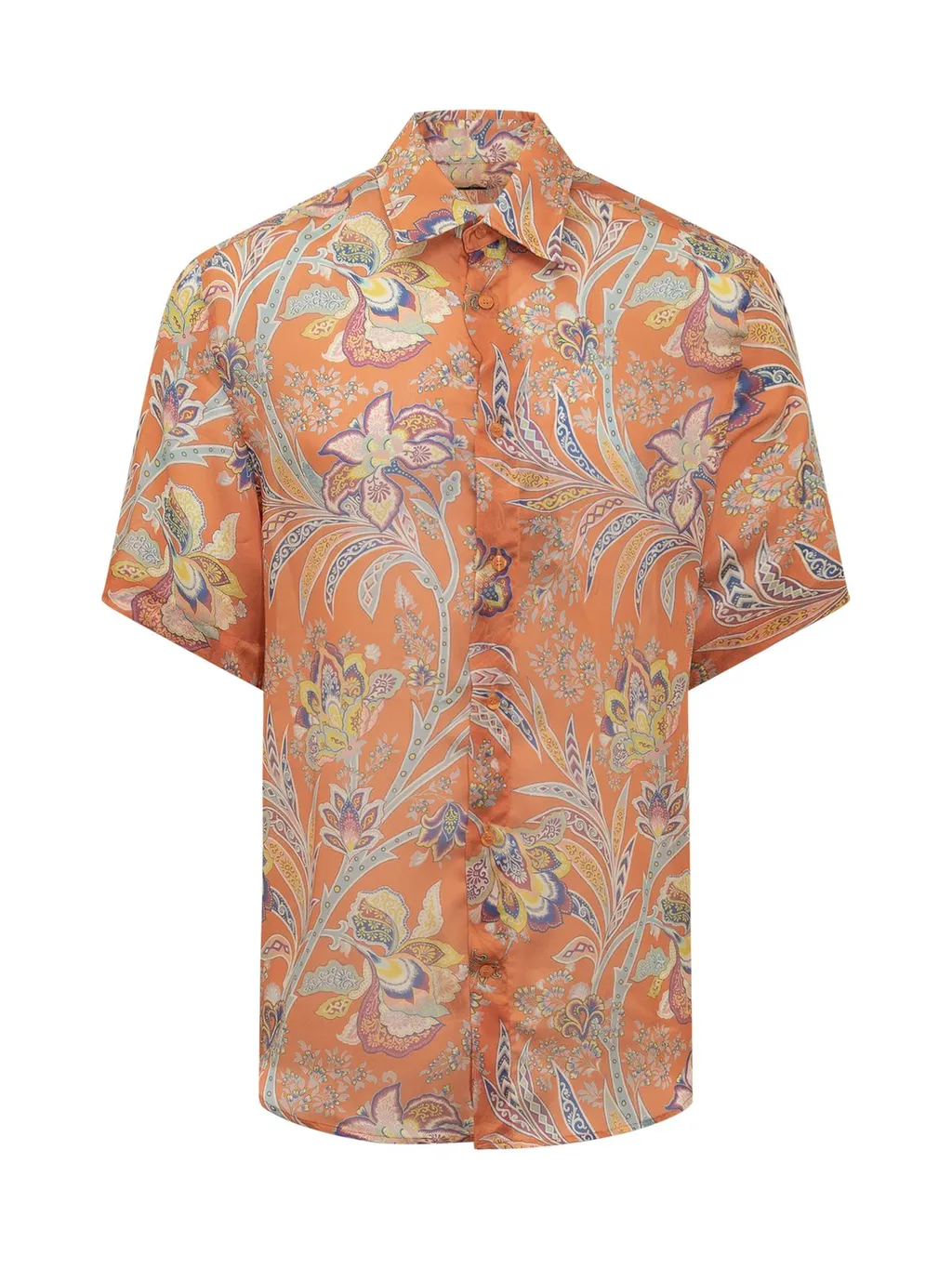 Etro Paisley Print Collared Button-Up Shirt
