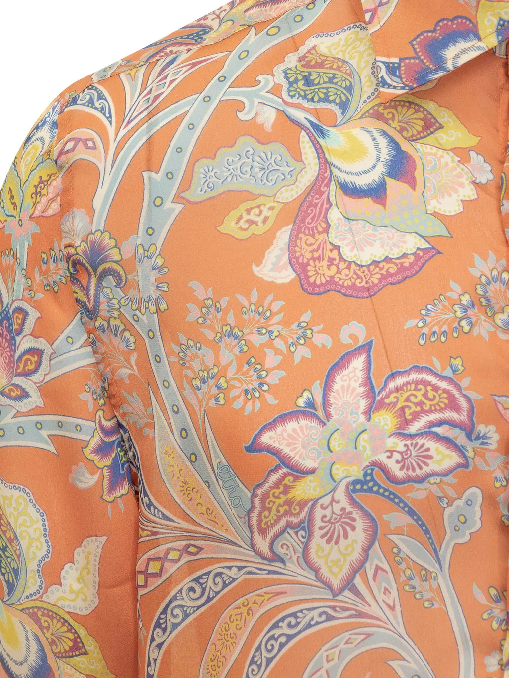 Etro Paisley Print Collared Button-Up Shirt