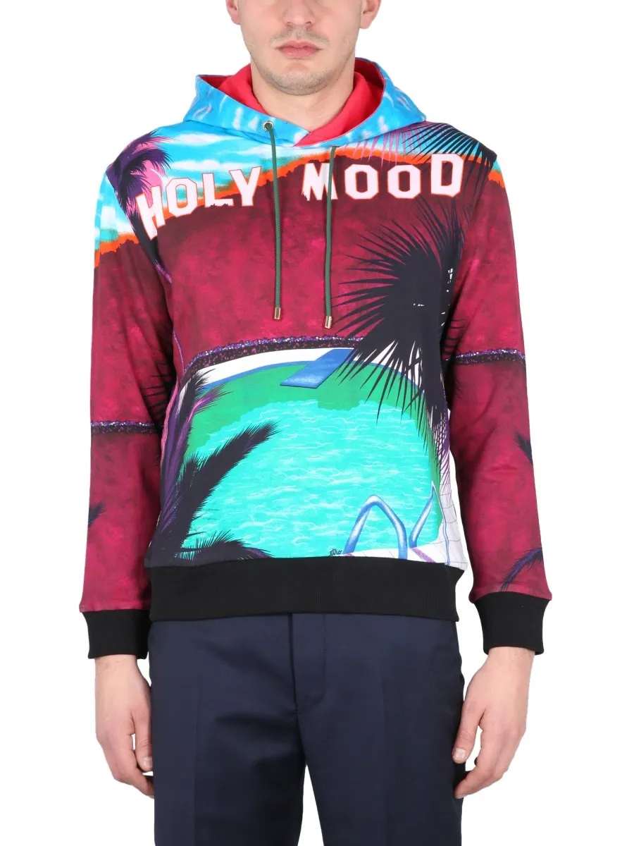 Etro Graphic Printed Drawstring Hoodie