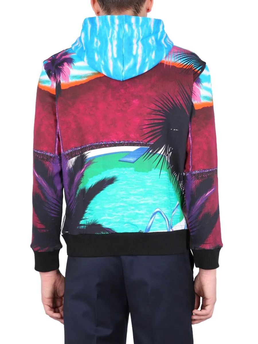 Etro Graphic Printed Drawstring Hoodie