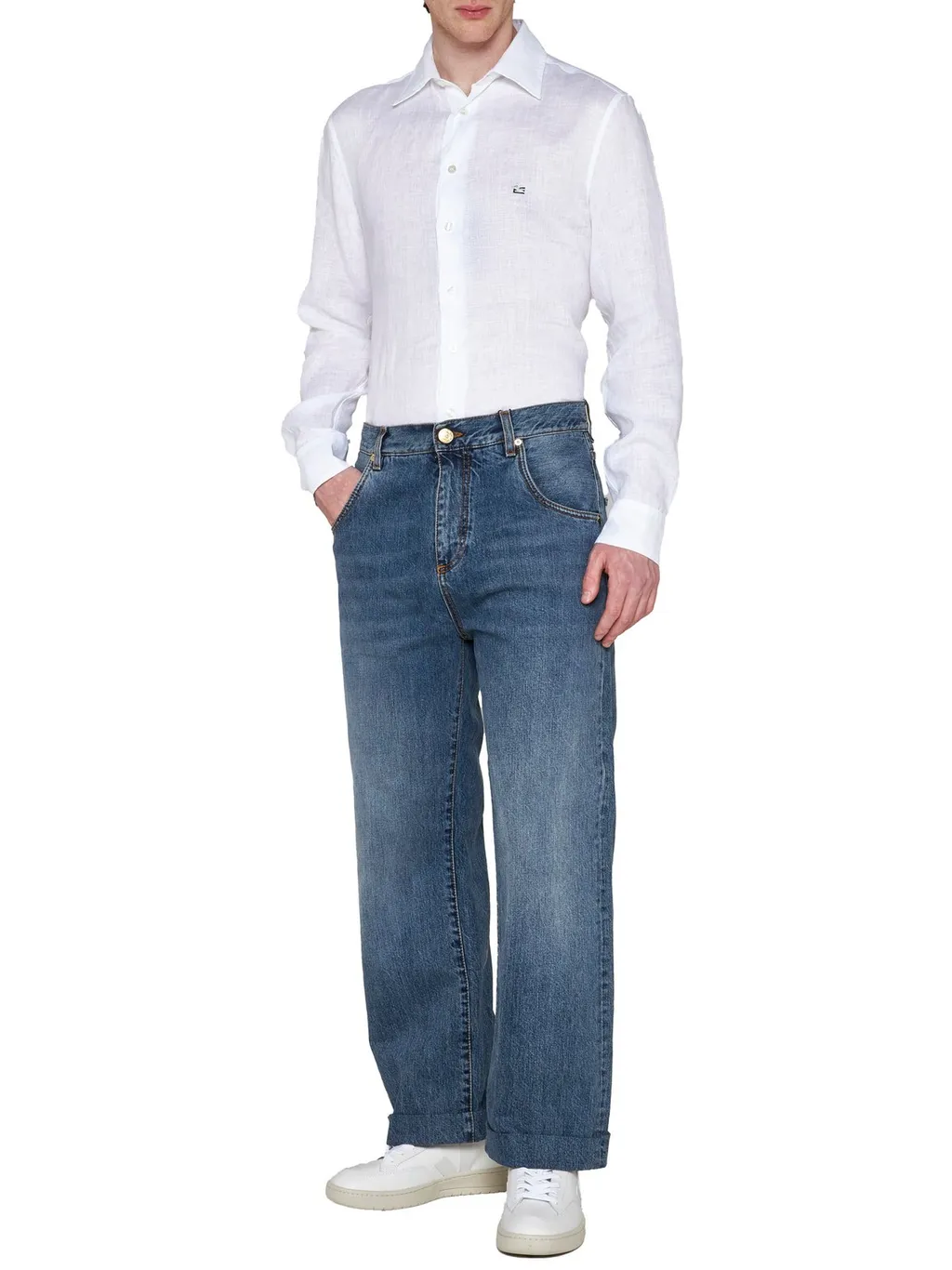 Etro Straight-Leg Mid-Rise Jeans