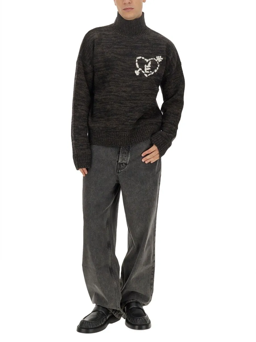Etudes District Mid-Rise Straight Leg Jeans