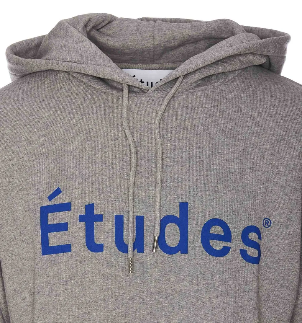 Etudes Logo Printed Drawstring Hoodie