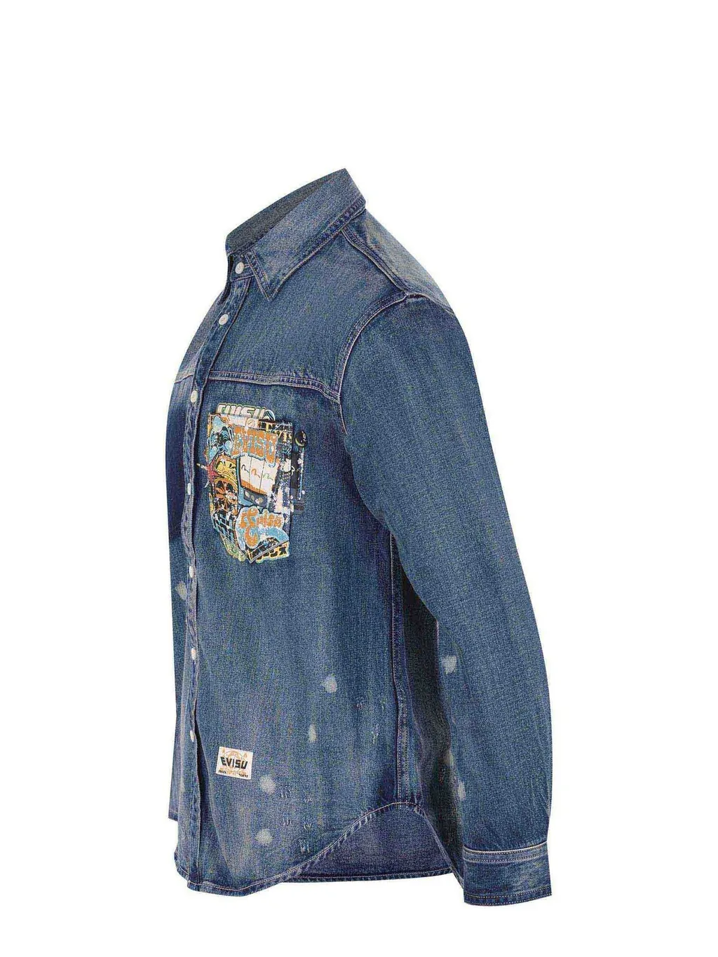 Evisu Graphic Denim Shirt