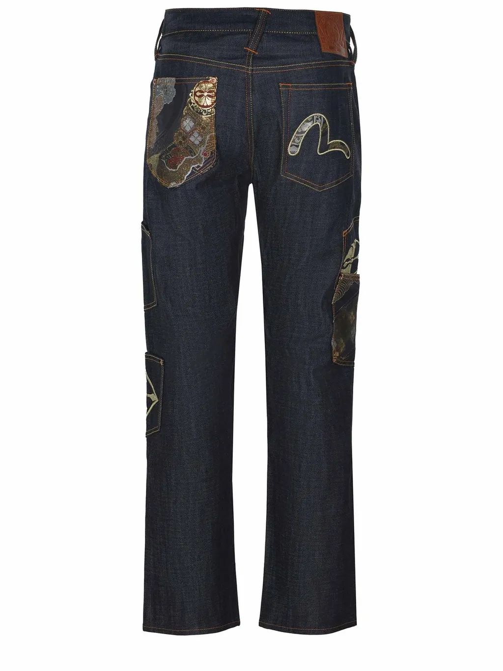 Evisu Embroidered Patch Jeans