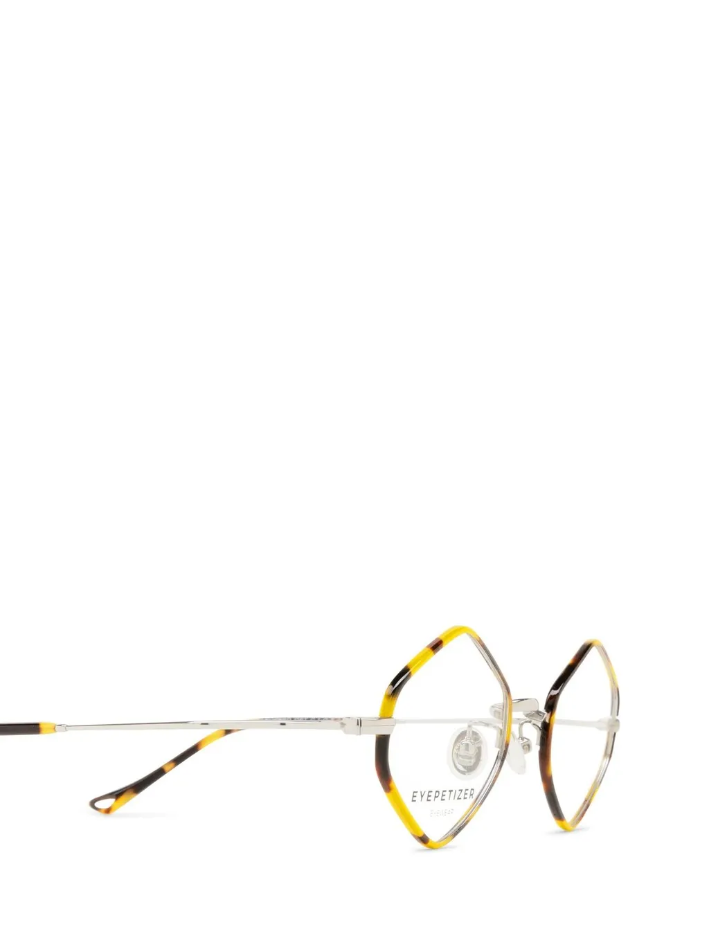 Eyepetizer Leopard Geometric Frame Glasses
